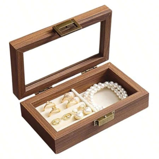 Black Walnut Wood Ring Box