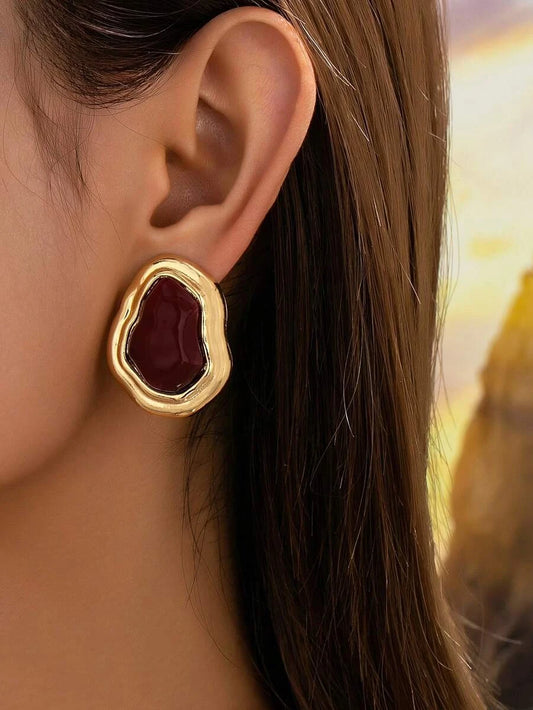 Asymmetrical Minimalist Vintage Earrings