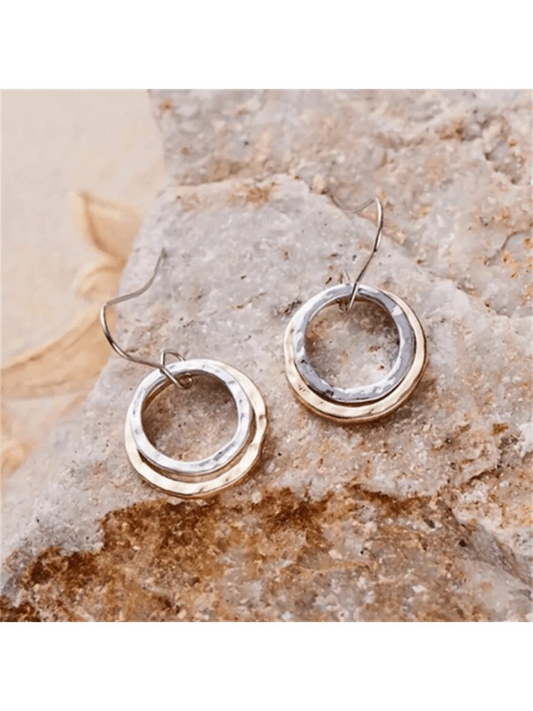 Bohemian Vintage Hollow Round Earrings