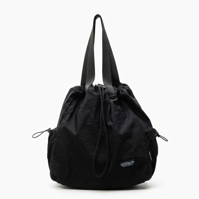 Drawstring backpack/tote hybrid — Studio - Gradient | Generated by Modelize