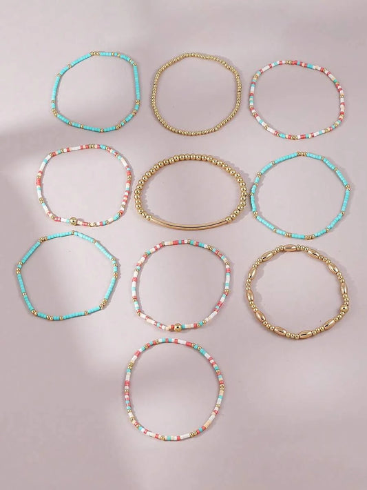 Bohemian Beaded Bracelet Set