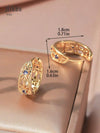 Vintage Hollow Geometric Circular Earrings