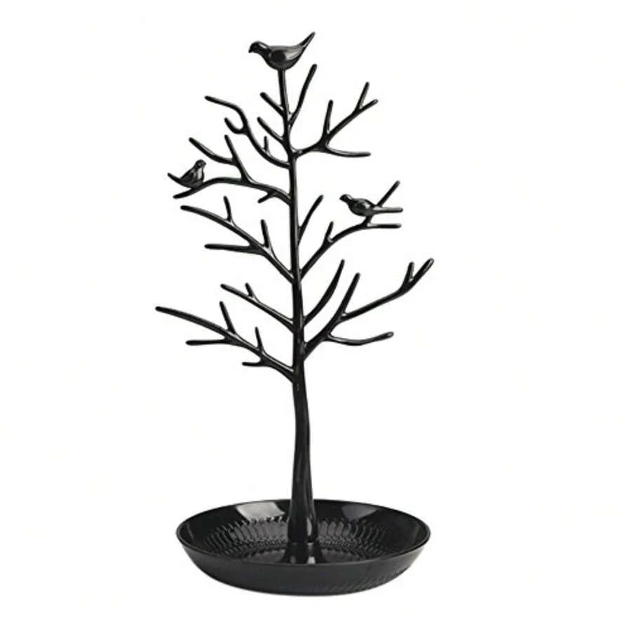 Plastic Bird Jewelry Tree Stand