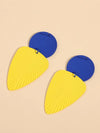 Exaggerated Pearl Leaf Stud Earrings