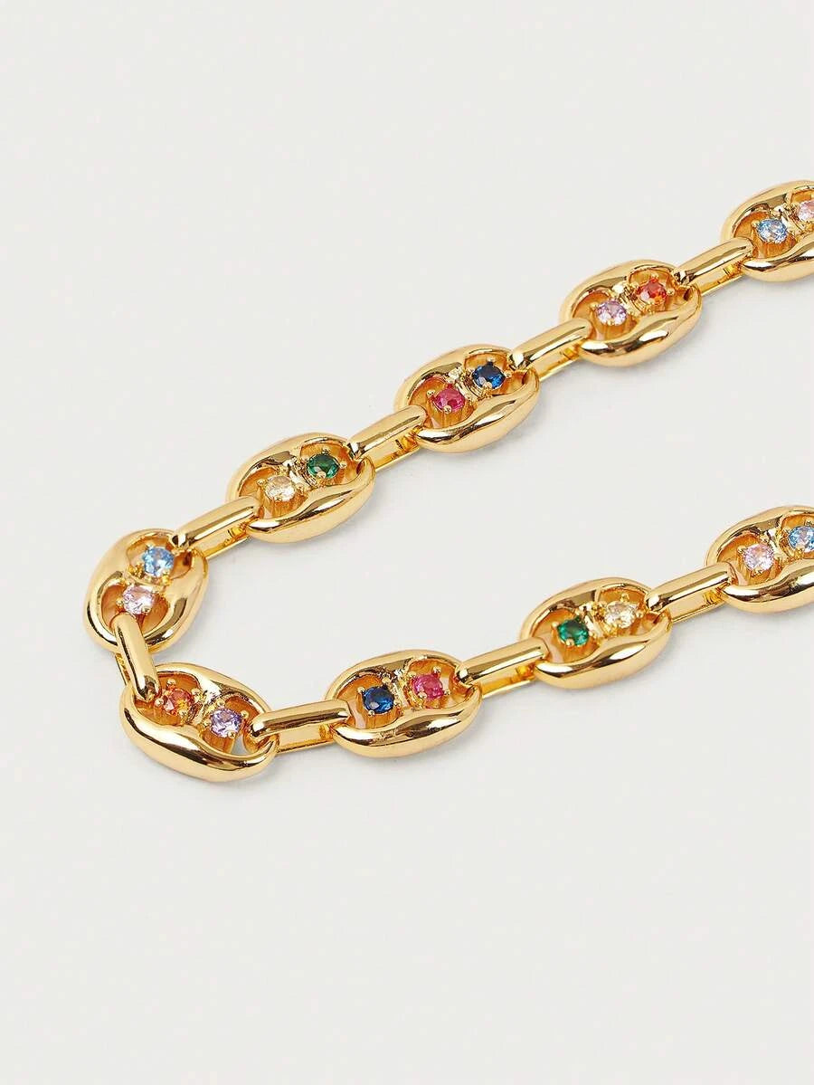 Glisma Gold-Plated Chain Bracelet