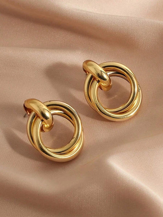 Geometric Twisted Wire Earrings