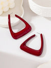 Geometric Design Hoop Earrings