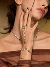 Glisma 18K Gold-Plated Beaded Finger Chain