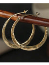Hammered Large Hoop Earrings