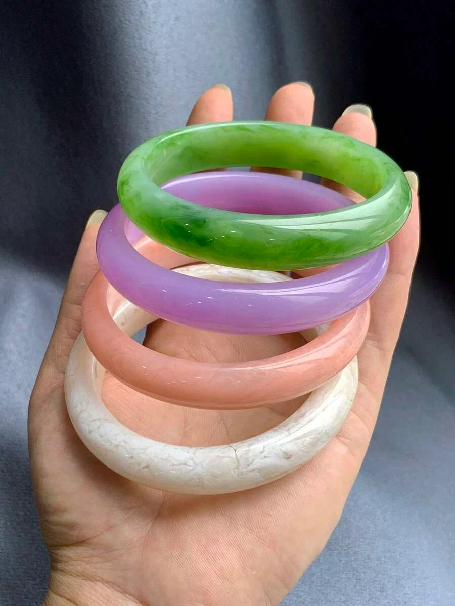 Vintage Acrylic Resin Bangle Set