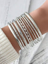 Bohemian Textured Bangle Bracelet Set