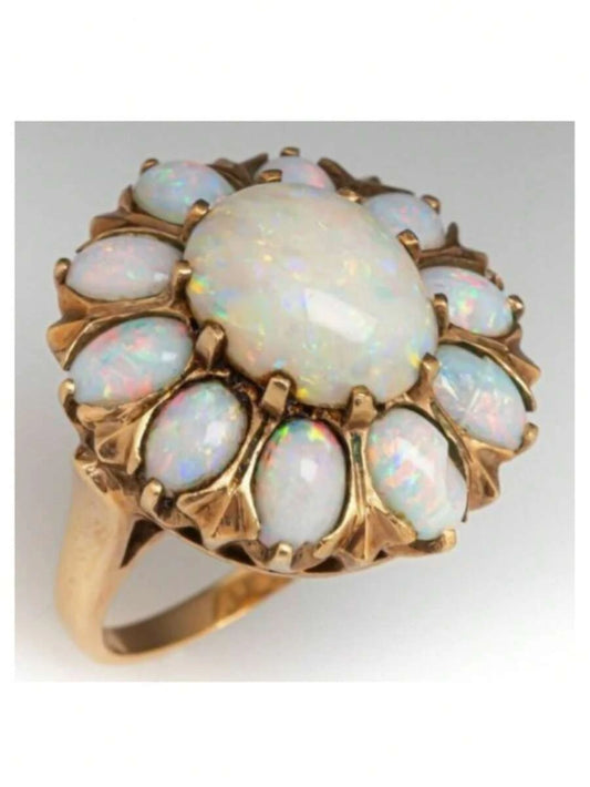 Vintage Floral Gold Ring