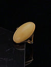 Gold Plated Stainless Steel Crystal Ring