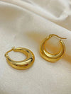 Vintage French Circle Earrings
