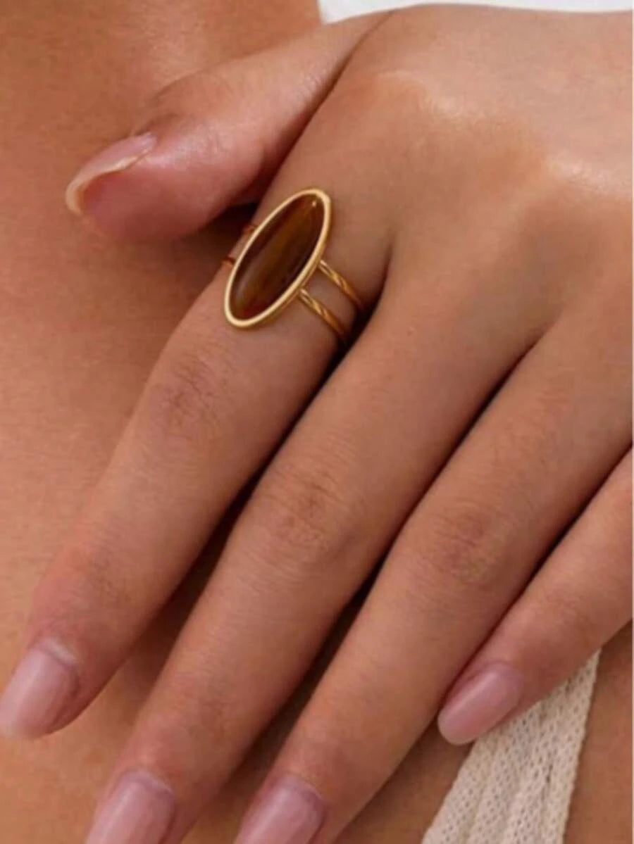 Bohemian Vintage Tiger Eye Ring