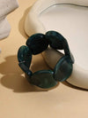 Beaded Resin Tie Dye Cuff Bracelet