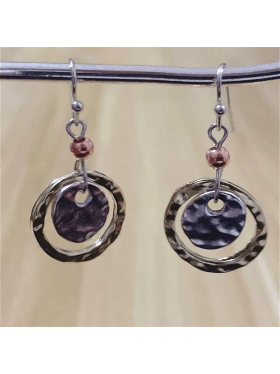 Bohemian Vintage Hollow Round Earrings