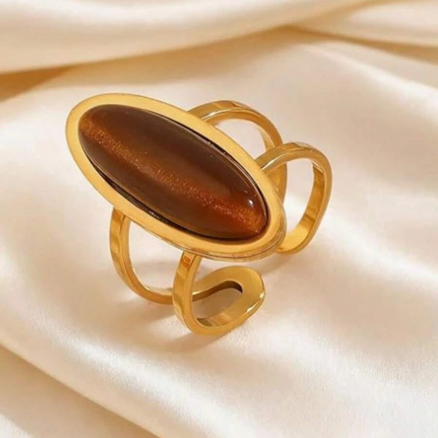 Bohemian Vintage Tiger Eye Ring