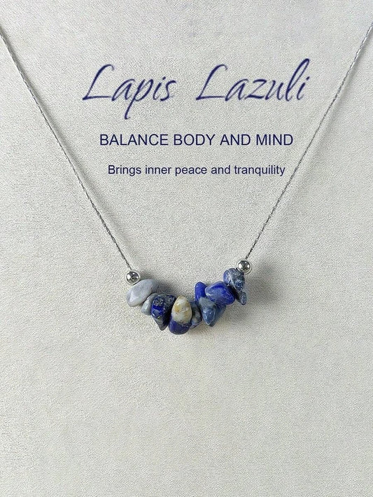 Natural Lapis Lazuli Stone Necklace
