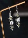 Vintage Asymmetric Geometric Drop Earrings