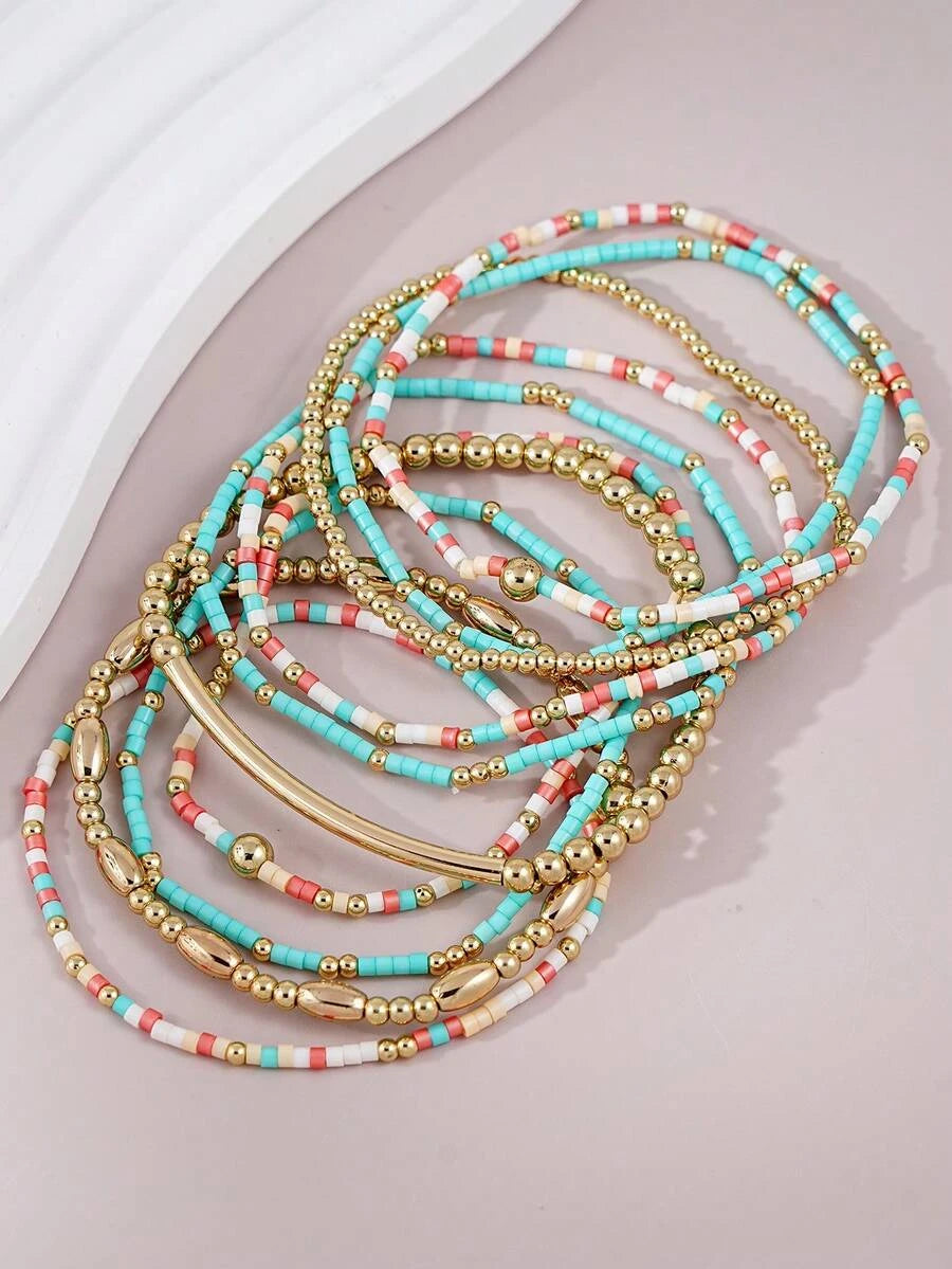 Bohemian Beaded Bracelet Set