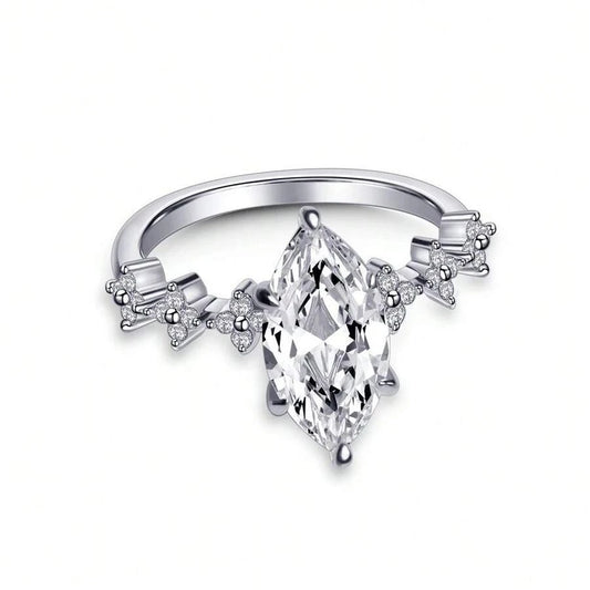 Retro Half-Circle Faux Pearl Ring
