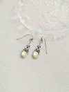 Bohemian Sea Blue Faux Gemstone Pendant Earrings