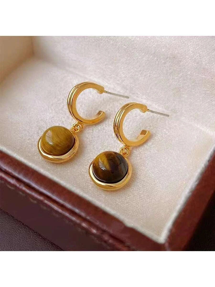 Vintage C Shape Earrings