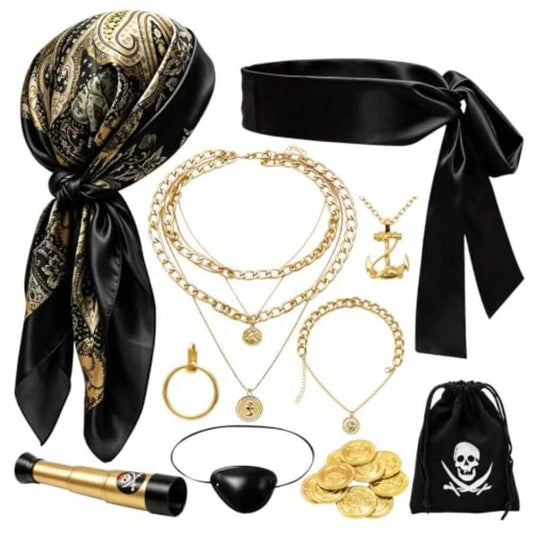 Women Pirate Costume Accessories Set