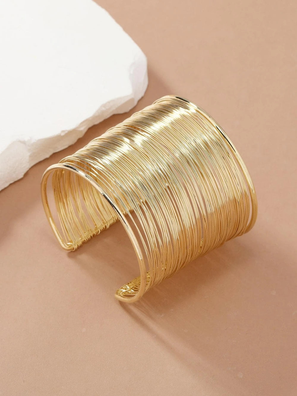 Gold Plated Wire Wrapped Bracelet