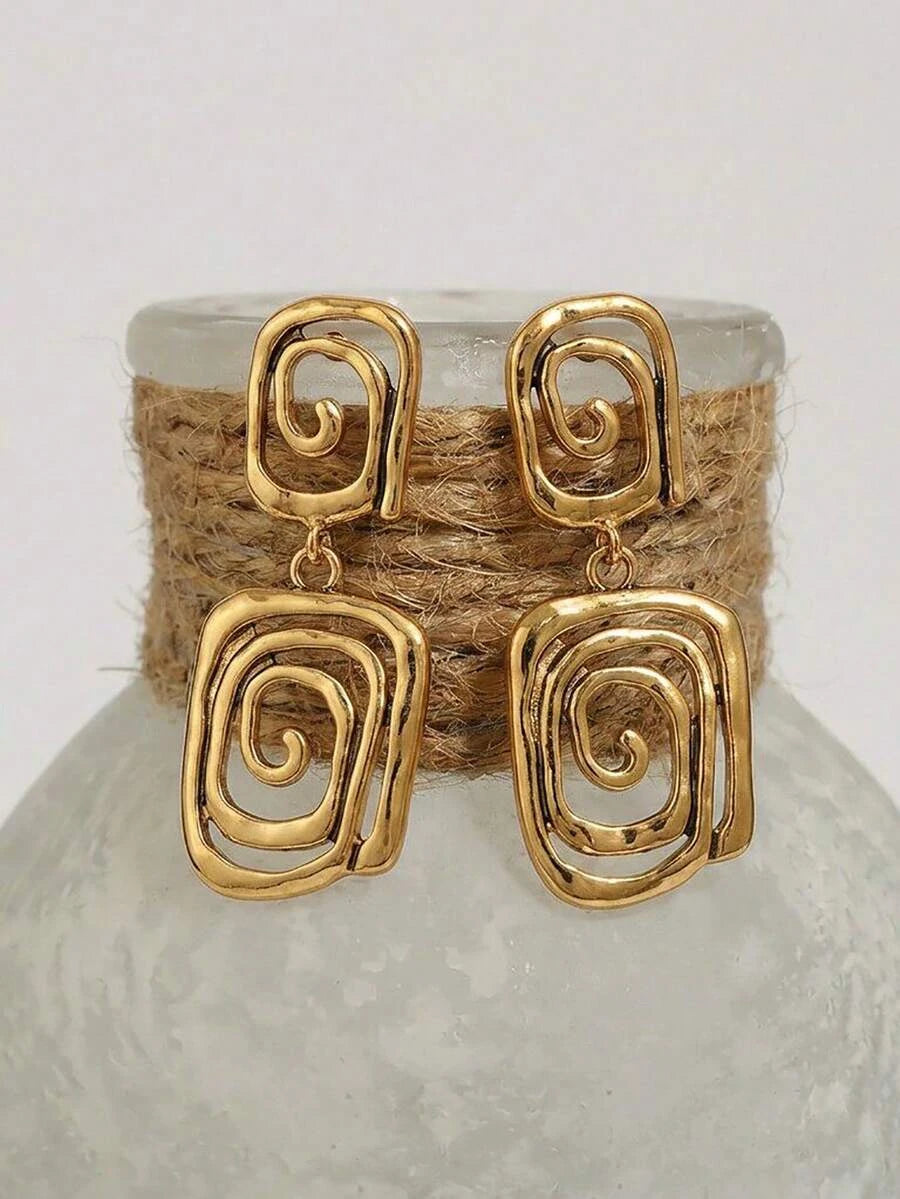 Vintage Style Geometric Alloy Earrings