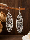 Vintage Geometric Hollow Carved Alloy Long Earrings