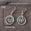 Bohemian Vintage Hollow Round Earrings