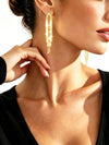 Vintage Golden Tassel Earrings