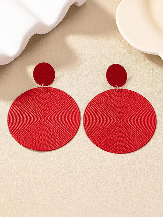 Exaggerated Geometric Drop Earrings
