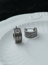 Vintage Tang Grass Hoop Earrings