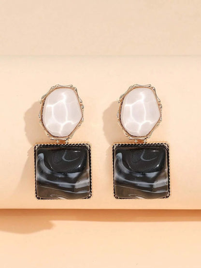 Square Drop Earrings