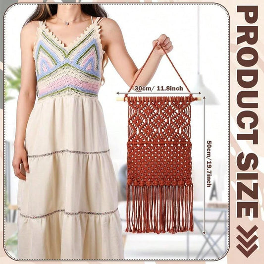Macrame Boho Jewelry Organizer