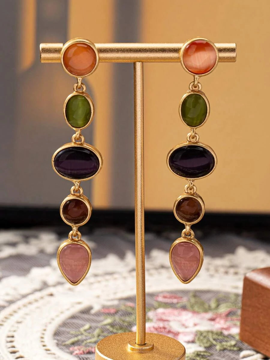 Geometric Zinc Alloy Daily Earrings