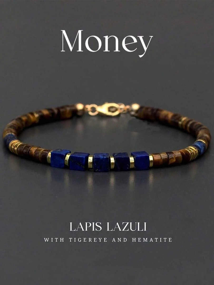 Gemstone Men's Beaded Bracelet