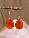 Vintage Tiger Eye Teardrop Earrings