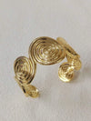 Gold Flower Bangle