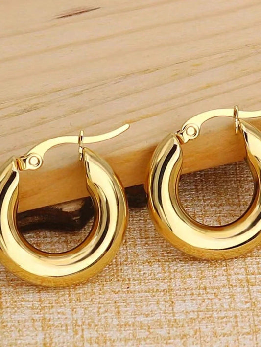 Vintage French Circle Earrings