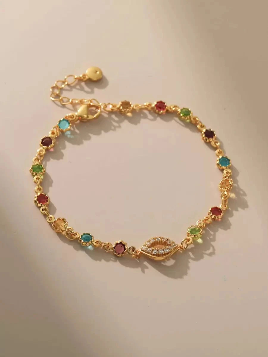 Cubic Zirconia Decor Bracelet