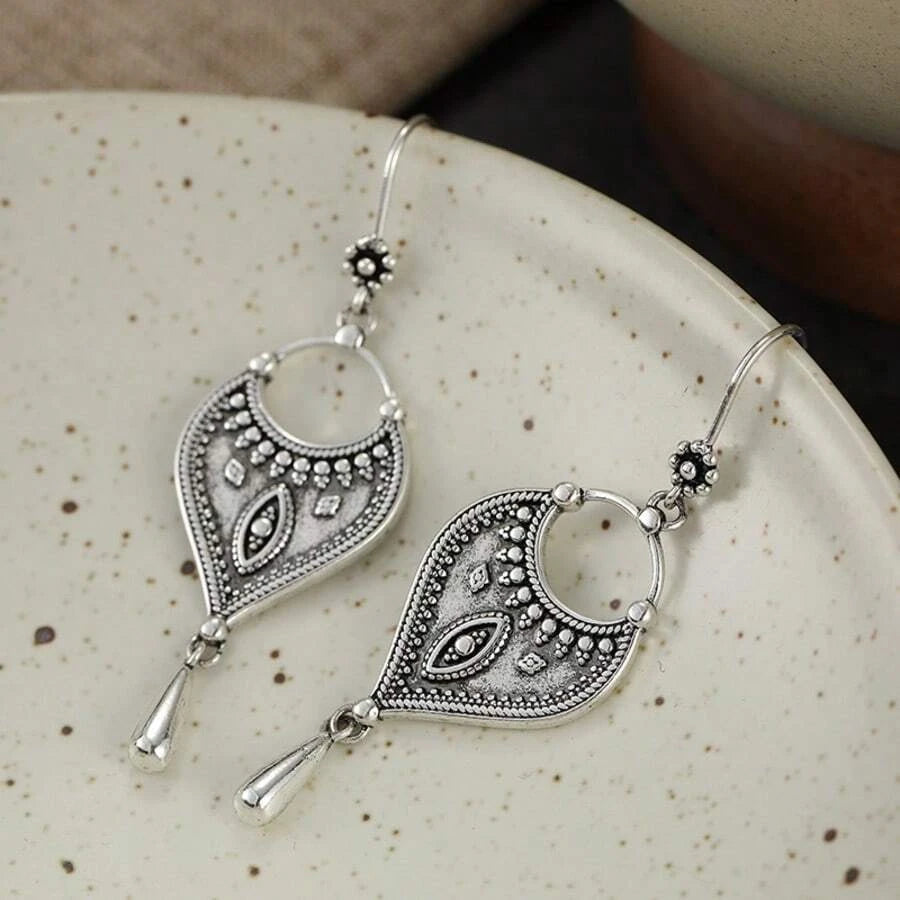 Vintage Copper Drop Earrings