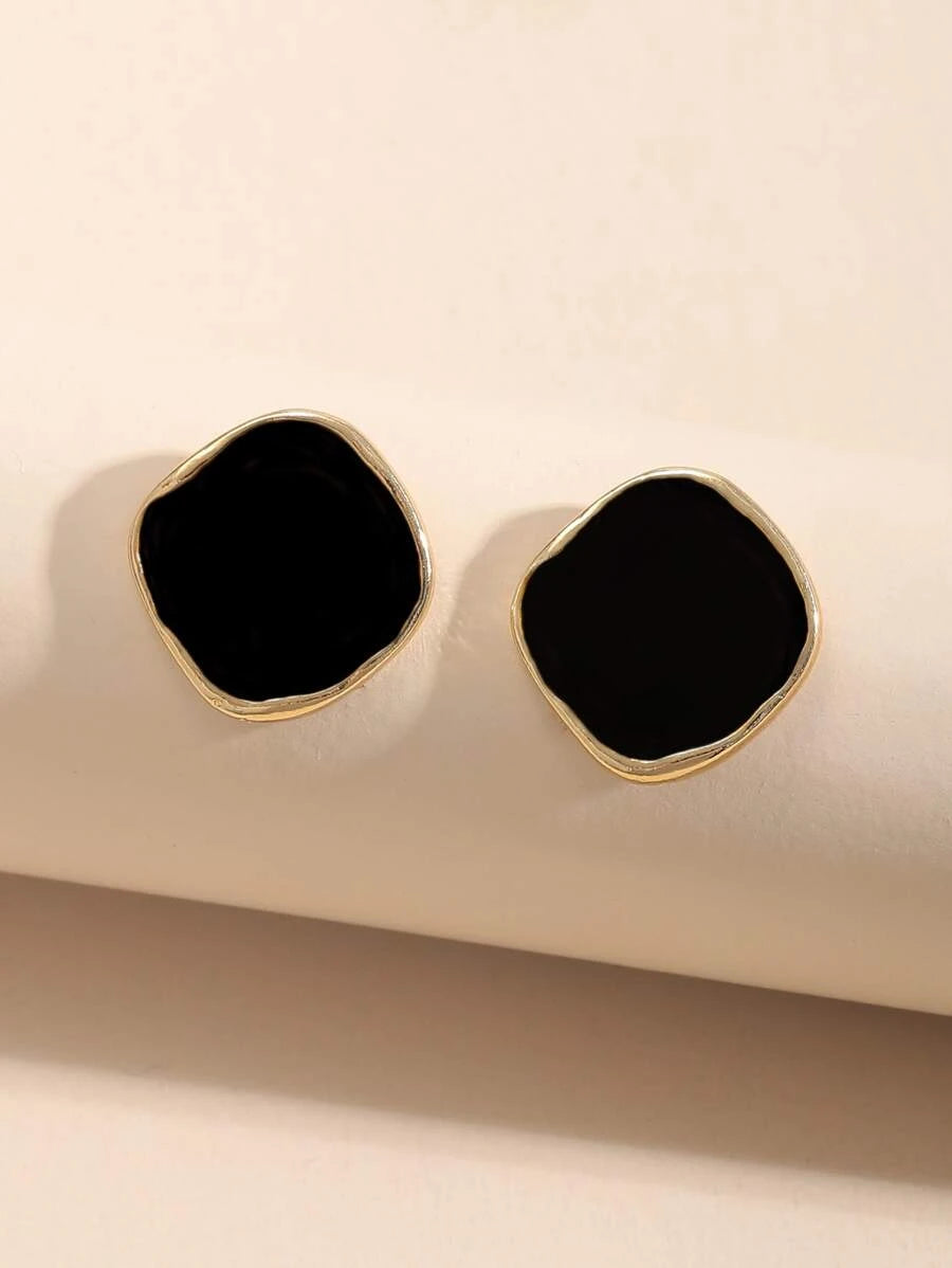 Minimalist Asymmetrical Geometric Earrings