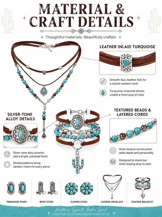 Vintage Bohemian Necklace Set