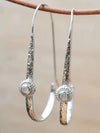 Vintage Bohemian Geometric Faux Opal Earrings