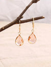 Copper Edged Water Drop Earrings