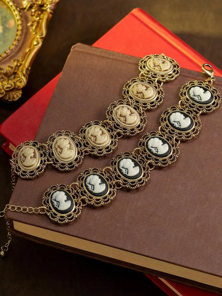 Vintage Cameo Relief Bracelet